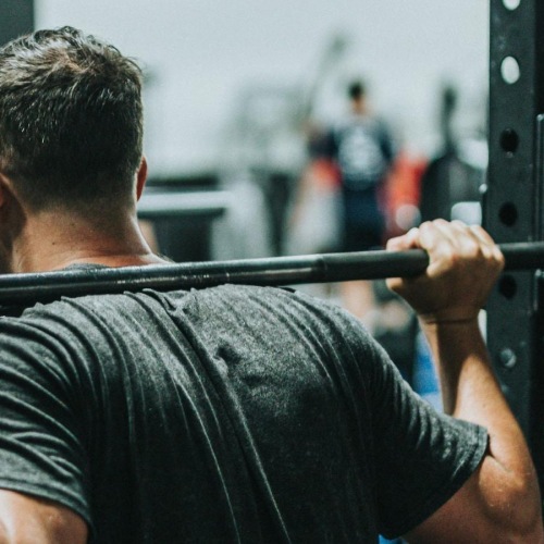 a man working out in a gym
